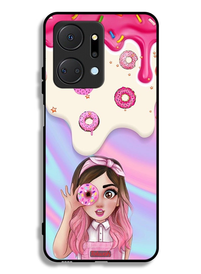 Tolwak Honor X7a Protective Case Cover Holding Donut - Image 2