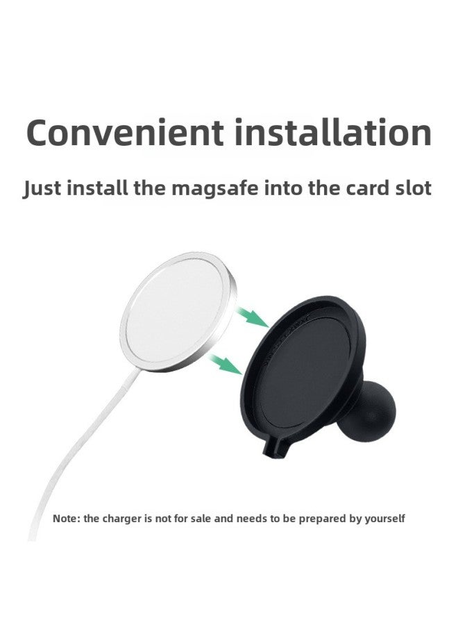 Car Magsafe Bracket Universal Adjustment 1 Inch Ball Head Apple Magsafe Special Mounting Base-Specifications:1.5 Inch Magsafe Bracket - Image 5