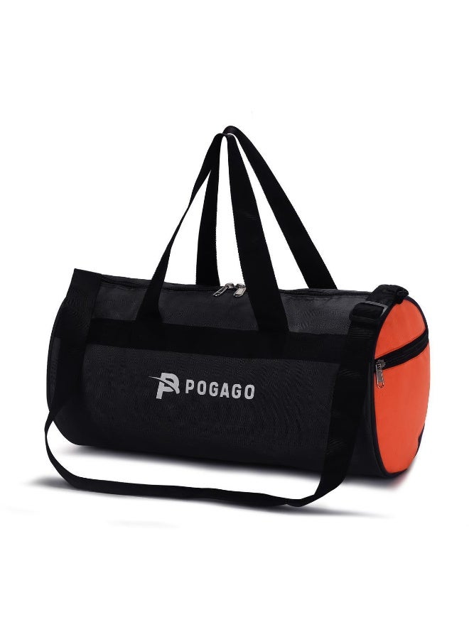 POGAGO Sports Bag for Women Men Child Girl Travel Duffle Bag Luggage Fitness Gym Holiday Shoulder Strap Fitness Work with Separate Shoe Compartment 22 L - Image 2