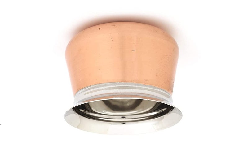 SHIV HOME WORLD Stainless Steel Copper Bottom Cross Teper Hindi Biryani Top Cookware Copper Special Handi 20G Size 4 Capacity 990 ML - Image 2