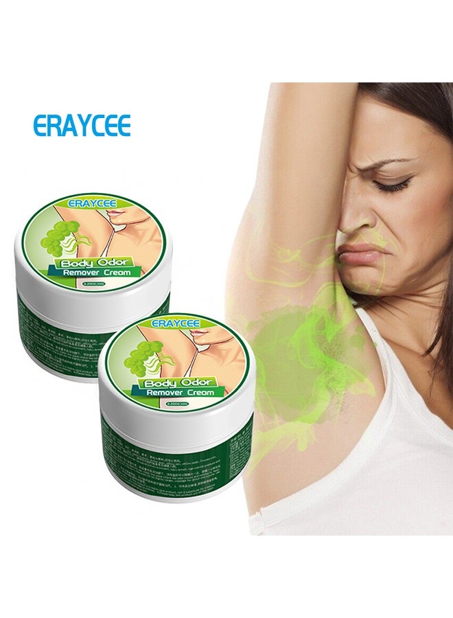ERAYCEE Body Odor Remover Cream - Armpit Odor Cream Body Odour Remover Cream - Herbal Body Odor Remover Cream Underarm Sweat Deodorant For Man Woman Reduce Sweat And Eliminate Smell 10G - Image 1