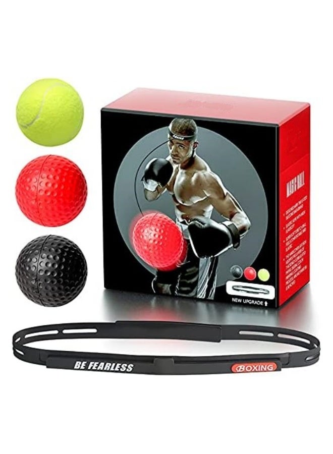 COYO Boxing Ball Set | 3 Balls with Varying Weights, Headband, and Spare String to Improve Speed, Hand Eye Coordination Training | Boxing Equipment, MMA Gear - Image 1