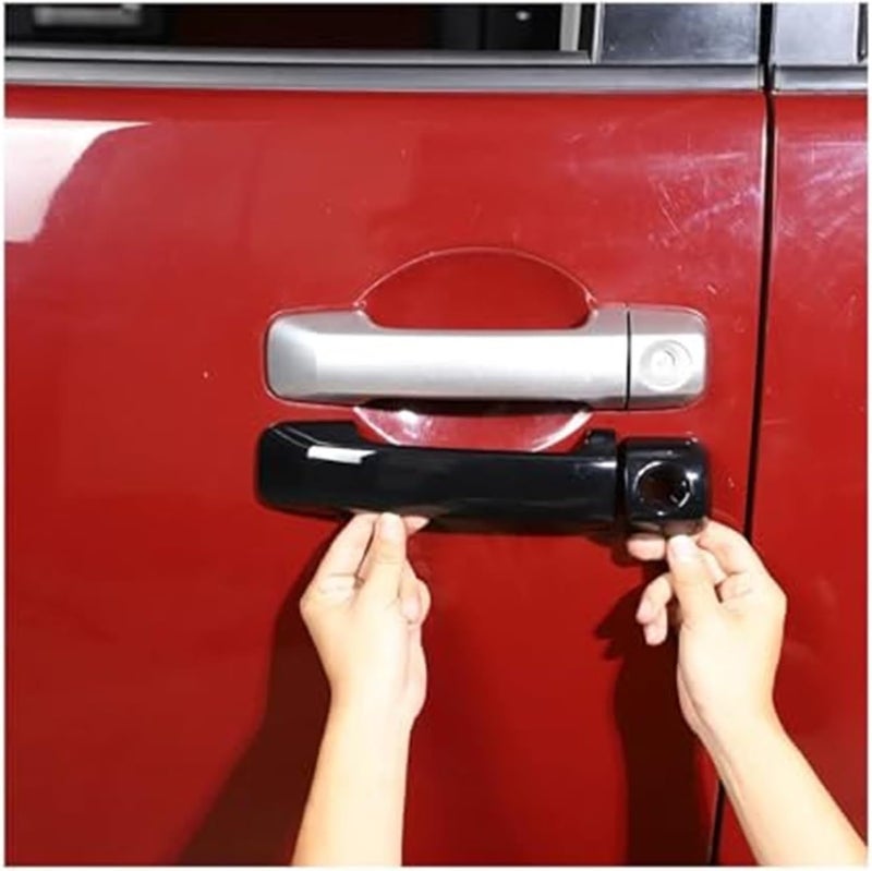 Vuzmode Black Car Door Handle Cover Trim for Toyota FJ Cruiser - Image 2