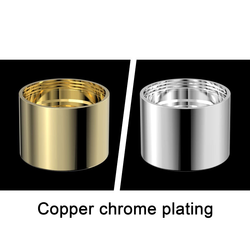 Miouak Faucet Aerator Female, Bathroom Sink Aerator, Chrome Brass Shell 55/64in 22mm Faucet Filter with Gasket for Kitchen Bathroom Silver(2 Pcs) - Image 5