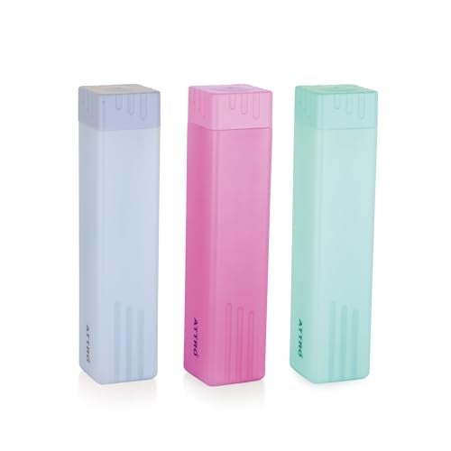 ATTRO Freezy 900ml Plastic Water Bottle - Compact & Sleek Square Fridge Bottle, BPA-Free, Leak-Proof, Freezer Safe, Break Proof,Occupies Less Space Set of 3 Assorted - Image 1