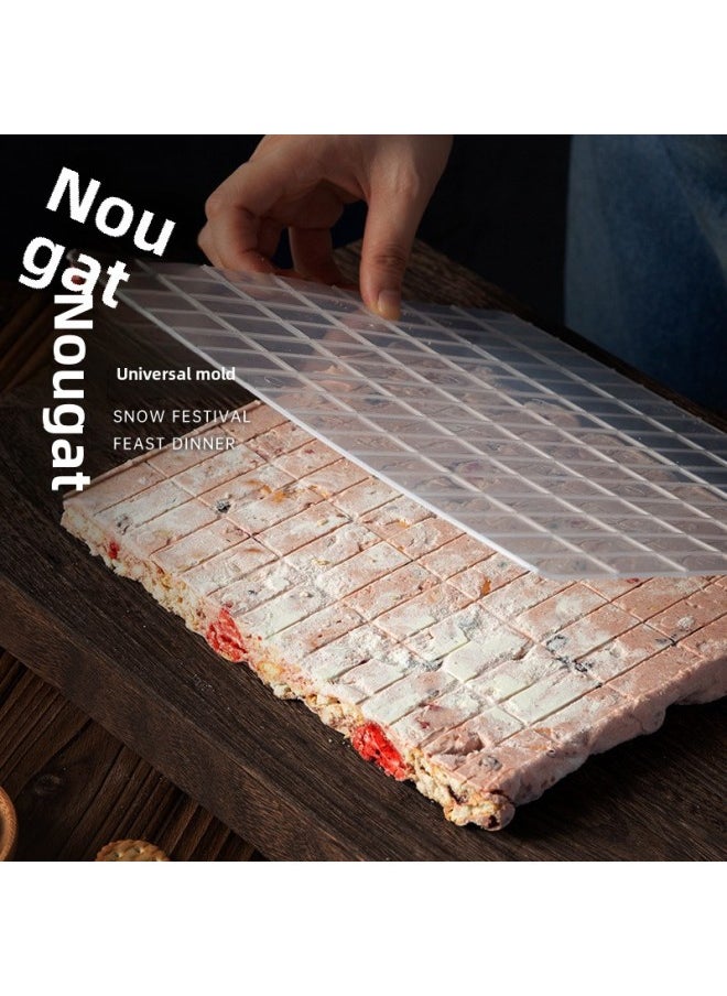 Generic - Snowflake Crisp Nougat Plastic Mold Special Live Bottom Cooling Shaping Plate Homemade Baking Diy Set Household Tools-Specifications:Snowflake Crisp Nougat Mold Set Of 2 (large)-Color:See Classification - Image 1