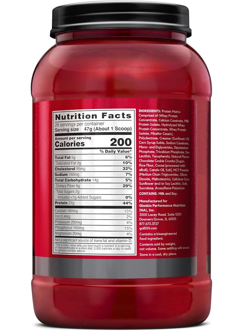 BSN Syntha-6 Ultra Premium Protein Matrix, Cookies&Cream, 2.91 lbs - Image 2