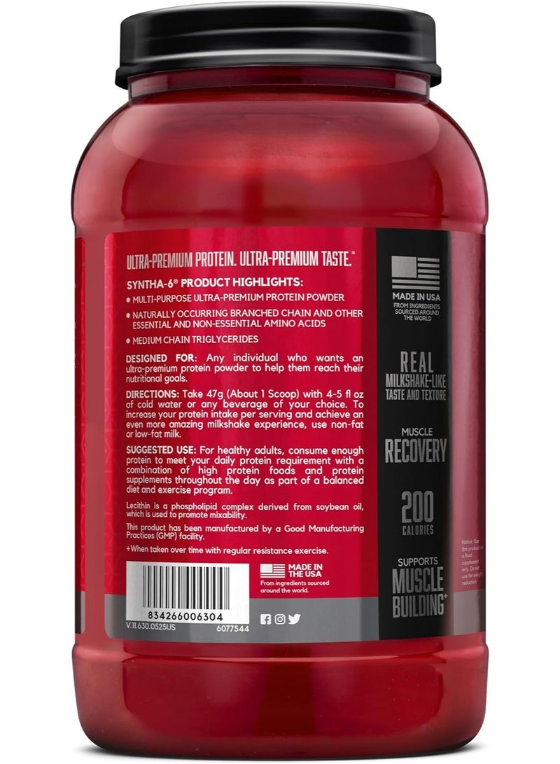 BSN Syntha-6 Ultra Premium Protein Matrix, Cookies&Cream, 2.91 lbs - Image 3