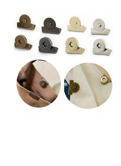 Generic 8 pc Canvas Bag Bag Side Magnetic Alloy Snap Buttons, 20 * 7mm, 4 Colors, Seamless Magnetic Snap Buttons for Shoulder Bags and Clothes, DIY Handmade Accessories  - Image 1