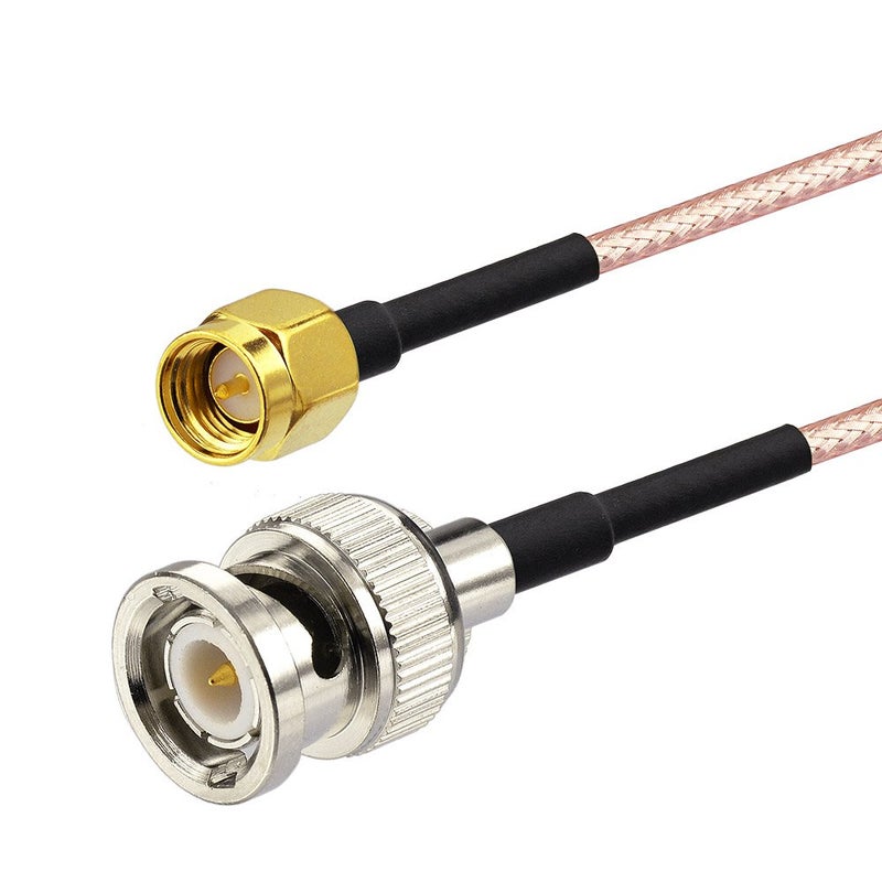Superbat SMA Male to BNC Male Cable 3ft + 5pcs RF Coax Adapter Kit SMA to BNC Cable SMA BNC Adapter Cable Kit for RF Applications/Antennas/Wireless LAN Devices/Wi-Fi Radios External Antenna etc - Image 2