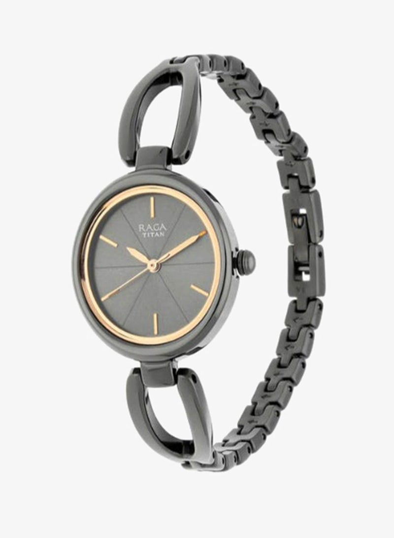 TITAN Women Analog Oval Shape Metal Wrist Watch - 2579QM01 - 35.5 Mm - Image 2