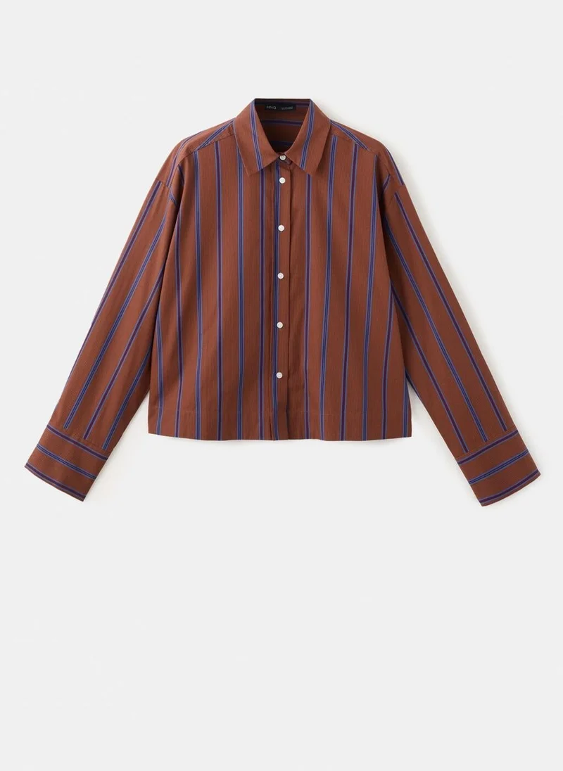 MANGO  Striped cotton shirt for Women | Best Price UAE