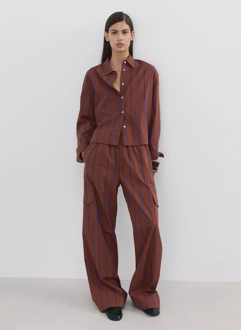 MANGO  Striped cotton shirt for Women | Best Price UAE