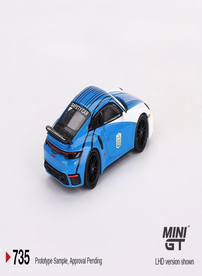 Mini GT Models True Scale Miniatures Porsche 911 Turbo S Safety Car 2023 IMSA Daytona 24 Hrs 1/64 Diecast Model Car Mini GT MGT00735 - Image 4