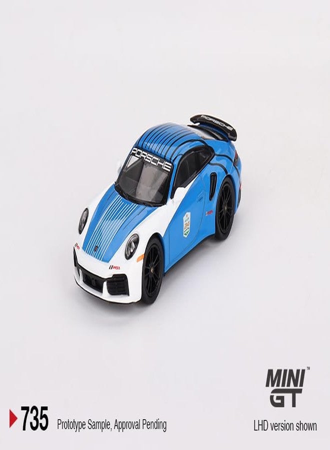 Mini GT Models True Scale Miniatures Porsche 911 Turbo S Safety Car 2023 IMSA Daytona 24 Hrs 1/64 Diecast Model Car Mini GT MGT00735 - Image 3