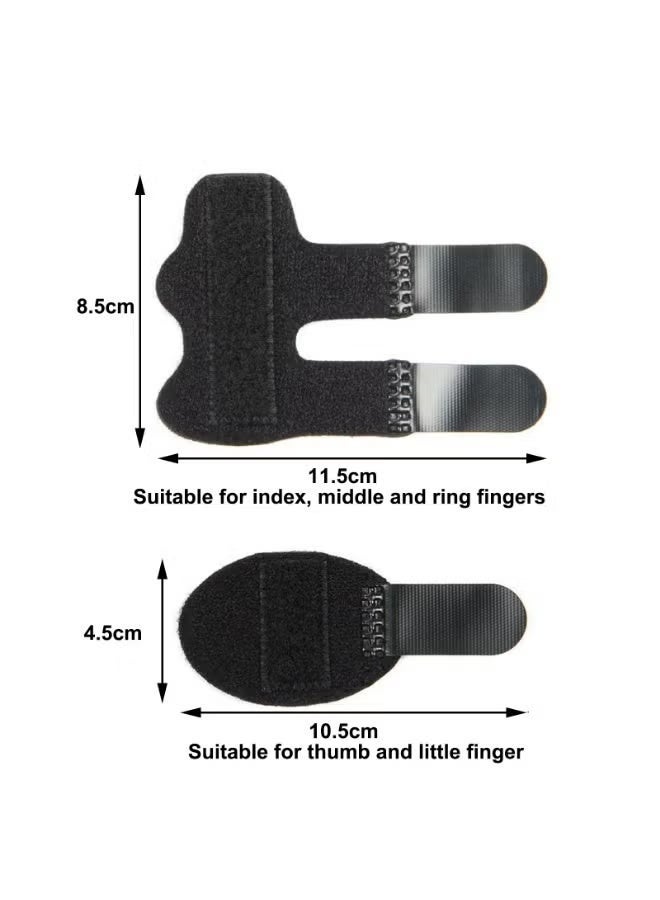 MJZ 5-Piece Finger Splint Set, Trigger Finger Relief Adjustable Trigger Bracket Knuckle Fixation Broken Finger Protector, Finger Brace for Straightening Support for Broken Fingers - Image 3