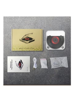 SYOSI Bluetooth CD Player, Portable Rechargeable Personal CD Player for Car & Travel, with Headphones, LCD Touch Screen, Anti-Skip & Shockproof Design, White  - Image 5