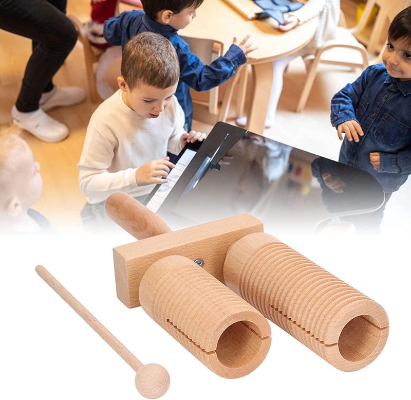 MegArya Wooden Guiro Percussion Instrument for Kids - Image 3
