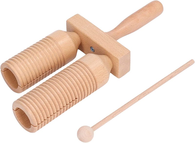 MegArya Wooden Guiro Percussion Instrument for Kids - Image 1