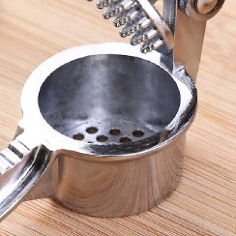 Red-Rubby RedRubby Garlic Crusher Presser Garlic Press MultiFunction Manual Portable Garlic Crusher Curved Garlic Ginger Mincer Stainless Steel Garlic Presser Garlic Grinding Slicer Multicolor Pack of 1 - Image 5