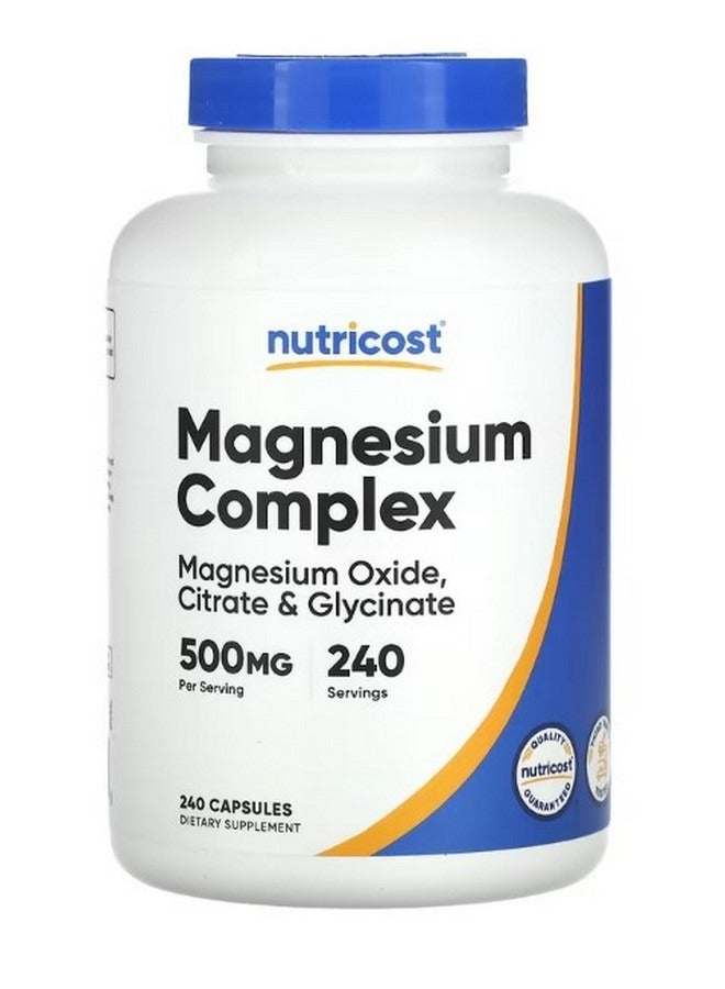 Nutricost Magnesium Complex 500 Mg 240 Capsules - Image 1