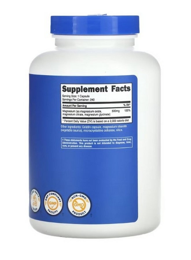 Nutricost Magnesium Complex 500 Mg 240 Capsules - Image 2