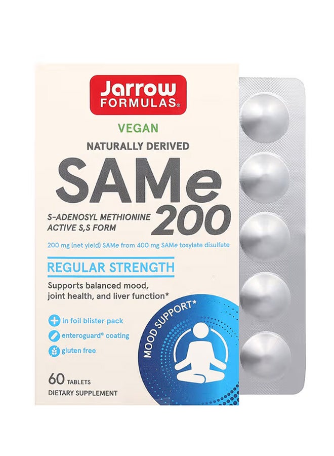جارو فورملاز س-أدينوسيل ميثيونين (SAMe)‏ 200 بمقدار 200 ملجم 60 قرصًا