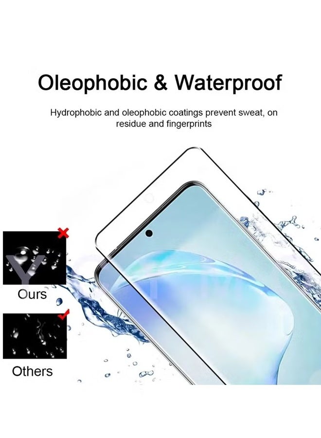 إكس ليفيل واقي شاشة 4 في 1 لهاتف فيفو V50، مصنوع من زجاج مقوى وطبقة حماية لعدسة الكاميرا، مقاوم للخدش، مضاد لبصمات الأصابع، خالي من الفقاعات، طبقة حماية 9H من الزجاج المقوى - Image 3