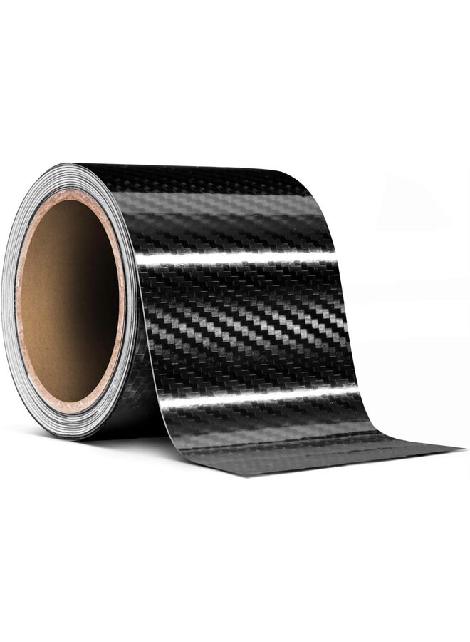 High Gloss Epoxy Black Carbon Fiber Vinyl Detailing Wrap Tape DIY Roll,Adheres easily to any smooth, non-porous surface (Size : 10cm-5m) - Image 1