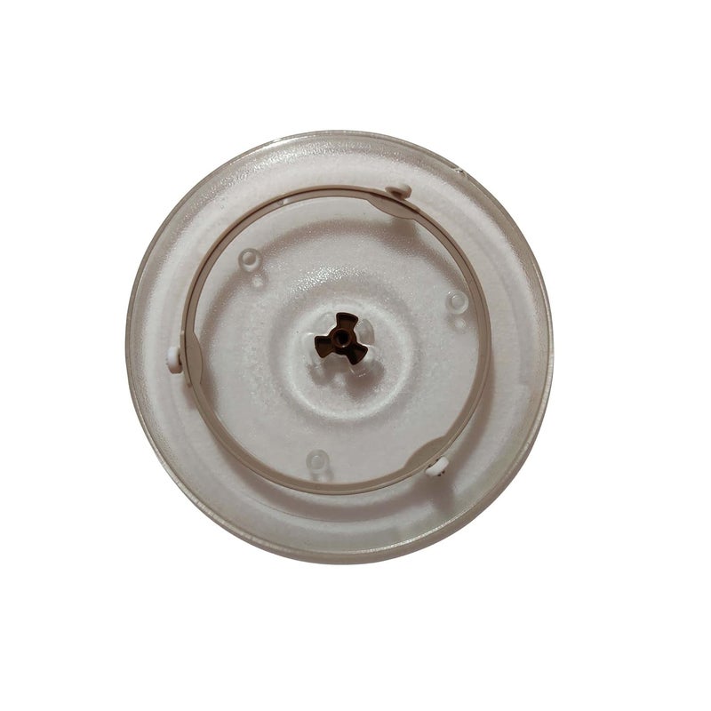 WHITEFLIP WHITEFLIP 106 Inch Microwave Oven Glass Plate Turntable Plate Set Turntable Plate Coupler Roller Support ring  - Image 1