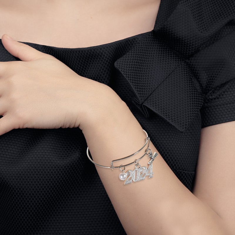 Women's Graduation Bangle, Comfortable and Stylish Wrist Jewelry, Perfect Gifting Option - Image 3