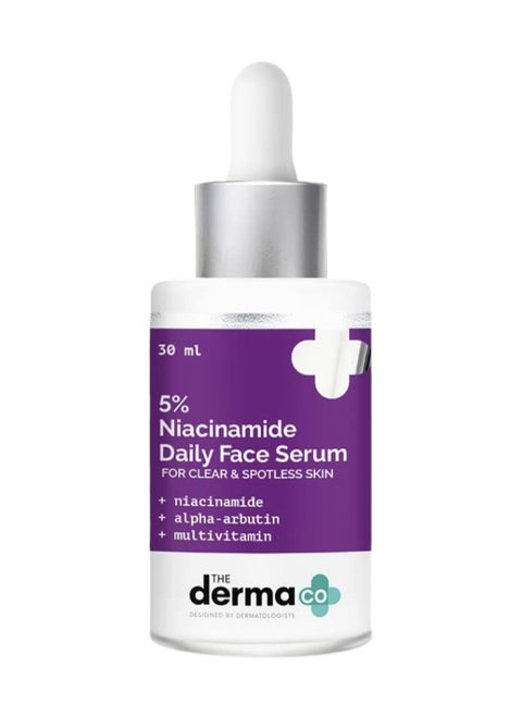 5% Niacinamide Daily Face Serum with Alpha Arbutin And Multivitamin for Clear And Spotless Skin - 30ml