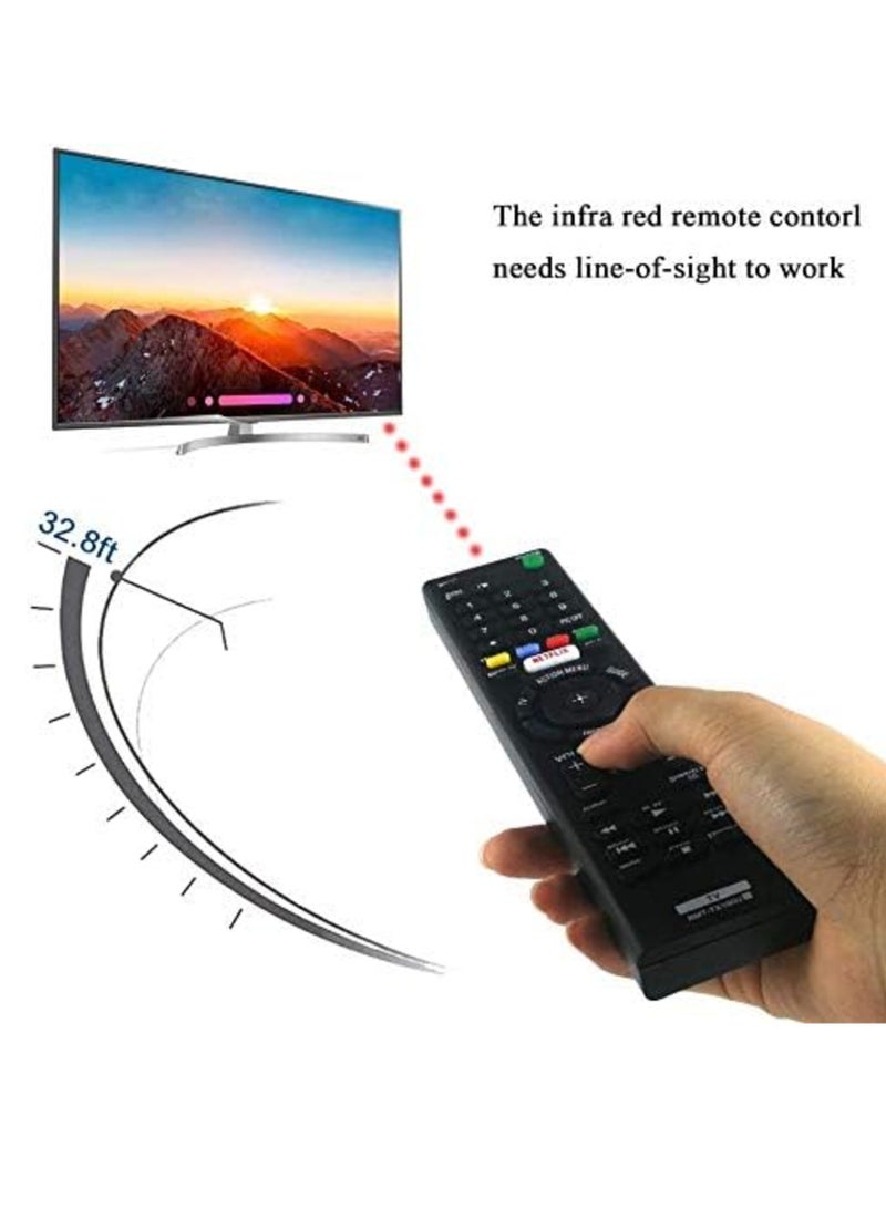 ELTRAZONE RMT-TX100U Universal Remote Control for All Sony LED Smart Bravia TVs with Netflix - Premium Quality, Easy Setup & Ergonomic Design  Replacement Remote - Image 3