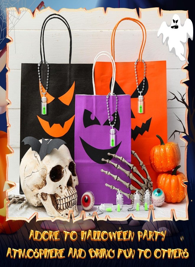 Tondiamo Glow in The Dark Halloween Keychains Bulk Mini Adopt a Ghost Keychain for Halloween Party Favor Boo Basket Stuffers(Green,12 Pcs) - Image 3