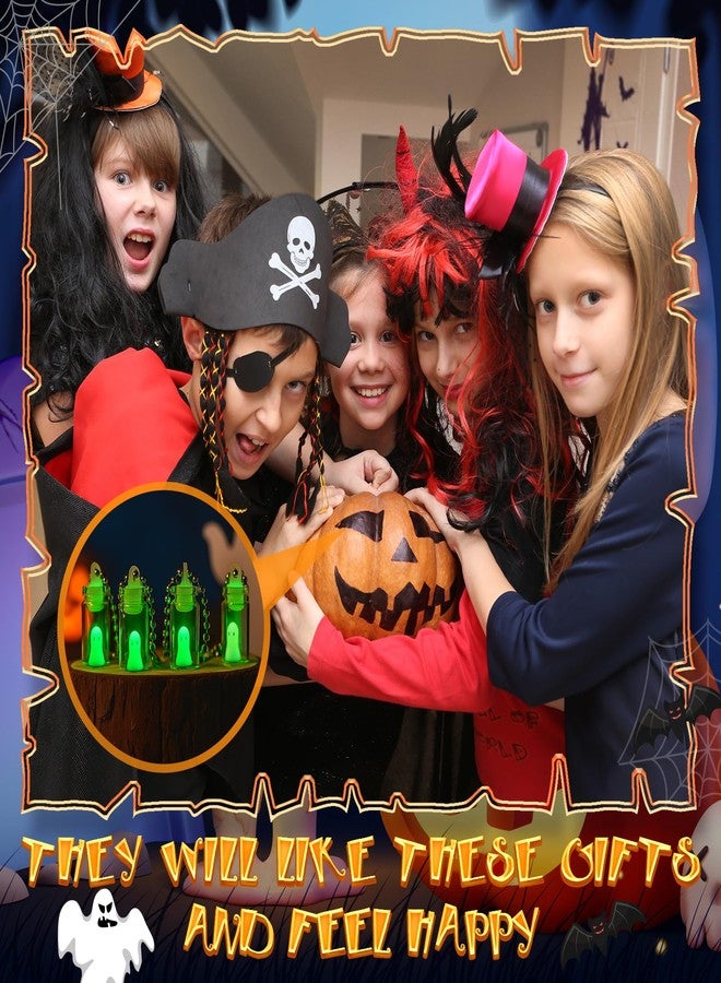 Tondiamo Glow in The Dark Halloween Keychains Bulk Mini Adopt a Ghost Keychain for Halloween Party Favor Boo Basket Stuffers(Green,12 Pcs) - Image 4