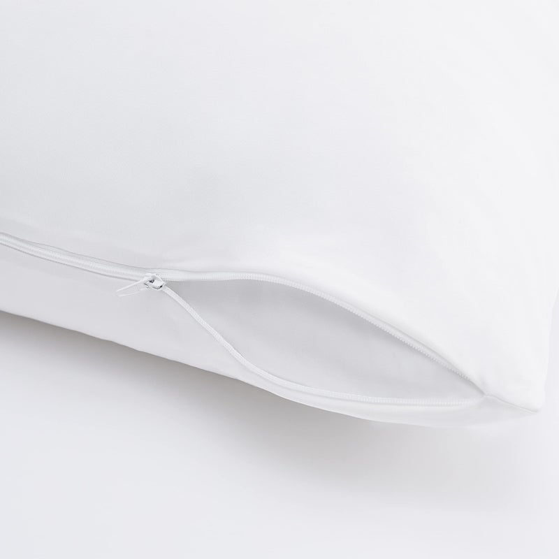 Serta Power Chill Cooling Pillow Protectors, Stain Resistant and Zippered Pillow Protector, Protects Pillow from Dust and Dirt, King, White, 2 Count ( Pack of 1) - Image 3
