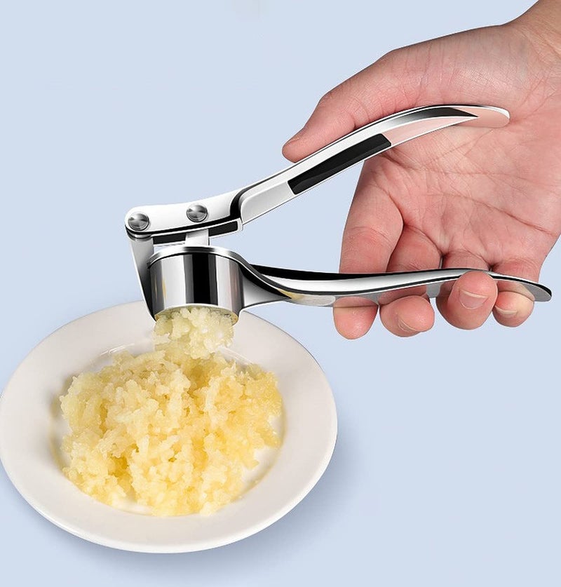Wolpin Garlic Crusher Presser Garlic Press MultiFunction Manual Portable Ginger Mincer Stainless Steel - Image 4
