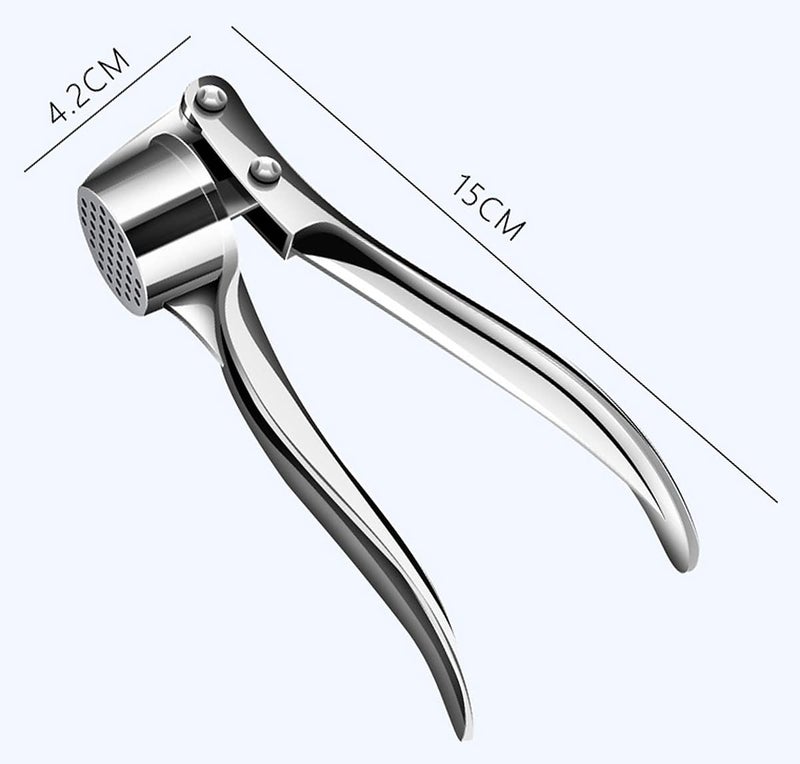 Wolpin Garlic Crusher Presser Garlic Press MultiFunction Manual Portable Ginger Mincer Stainless Steel - Image 5