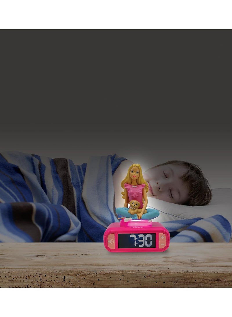 Lexibook BARBIE DIGITAL3D ALARM CLOCK W/NNIGHT LIGHT AND SOUND EFFECTS - Image 4