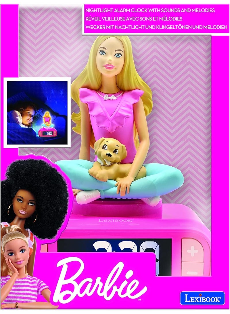 Lexibook BARBIE DIGITAL3D ALARM CLOCK W/NNIGHT LIGHT AND SOUND EFFECTS - Image 3