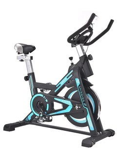 Lijiujia exercise bike with a maximum user weight of 120 kilograms, different resistance levels, and a screen displaying the most important functions. Model HC003-B  - Image 1
