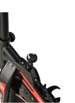 Lijiujia exercise bike with a maximum user weight of 120 kilograms, different resistance levels, and a screen displaying the most important functions. Model HC003-B  - Image 2