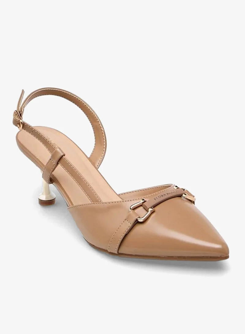Flora Bella Women Cone Heel Pointed Toe Shoes
