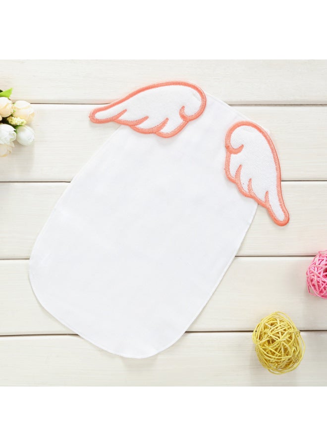 Baby Sweat Towel Newborn Soft Pad Back Towel 6 Layers Wings Gauze Sweat Towel Cotton A Pack L Size