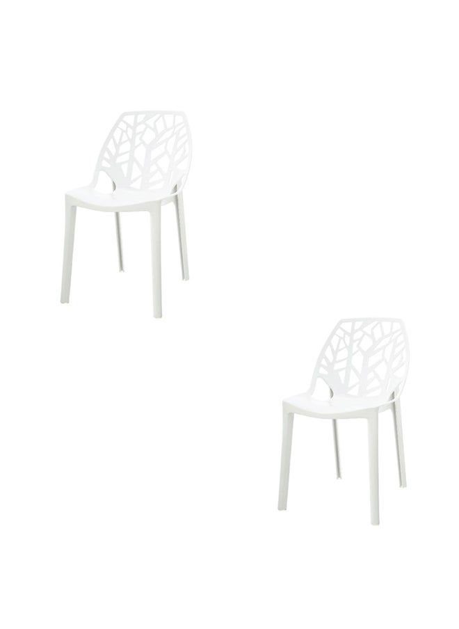 JILPHAR FURNITURE Jilphar Furniture Polypropylene Dining Chairs, Set of 2pcs 
