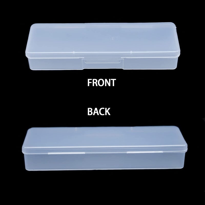 Lokyango 4 Pieces Plastic Storage Personal Box for Nail, Nail Implement Storage Box Organizer Case Manicure Tool Box for Nail Pedicure Supply Tools (clear) - Image 4