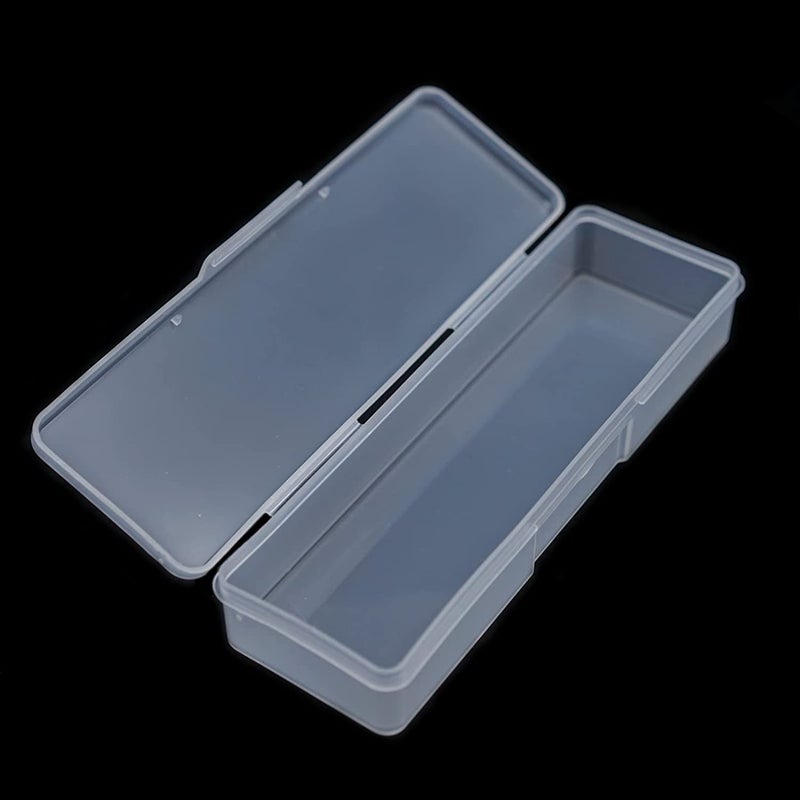 Lokyango 4 Pieces Plastic Storage Personal Box for Nail, Nail Implement Storage Box Organizer Case Manicure Tool Box for Nail Pedicure Supply Tools (clear) - Image 5