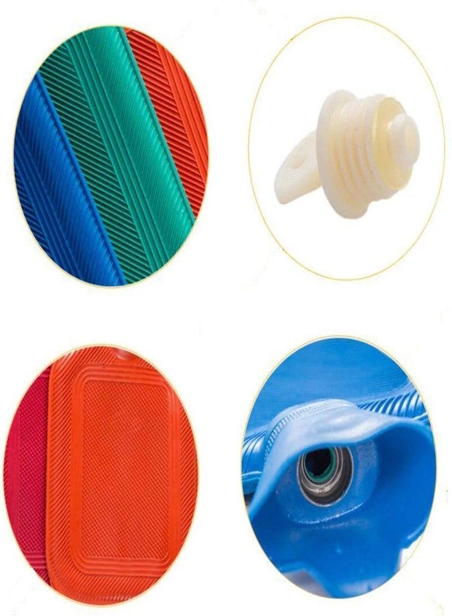 Lozox Rubber Hot Water Bottle for Pain Relief, 2L Hot Water Bag for Menstrual Cramps, Neck and Shoulder Pain, Hot Pad for Women and Men(Multicolor) - Image 5
