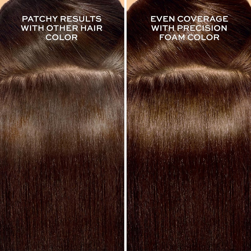 John Frieda Precision Foam Colour - Dark Natural Brown 4N - Permanent Hair Color with 100% Grey Coverage - Image 3