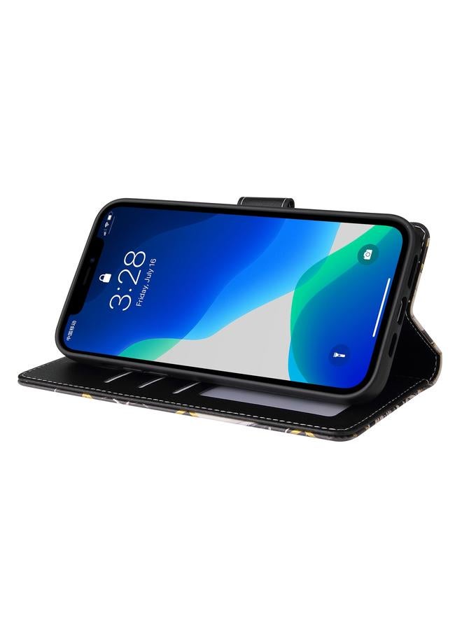 Zaboon Case For iPhone 13 Pro Marble Bronzing Stitching Horizontal Flip PU Leather Case with Holder & Card Slots & Wallet & Photo Frame - Image 5